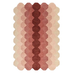 Růžový vlněný koberec 160x230 cm Hive – Asiatic Carpets