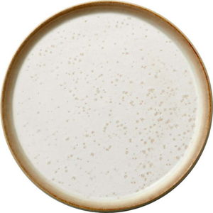 Krémový kameninový mělký talíř Bitz Basics Cream, ⌀ 21 cm