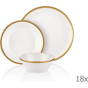 18dílný set porcelánového nádobí Mia Halos Gold