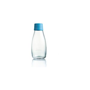 Světlemodrá skleněná lahev ReTap s doživotní zárukou, 300 ml