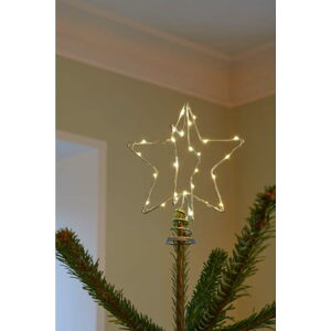 LED svítící špička na stromek Sirius Christina Silver, výška 25 cm