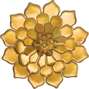 Nástěnná dekorace ve zlaté barvě Mauro Ferretti Goldie, ø 62,5 cm