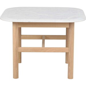 Bílý mramorový konferenční stolek 62x62 cm Hammond - Rowico