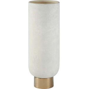 Váza z kameniny v bílo-zlaté barvě Premier Housewares Callie, výška 32 cm
