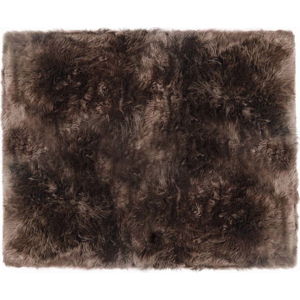 Hnědý koberec z ovčí kožešiny Royal Dream Zealand Sheep, 130 x 150 cm