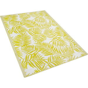 Žlutý venkovní koberec Monobeli Casma, 120 x 180 cm