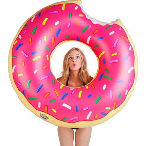 Růžový nafukovací kruh ve tvaru donutu Big Mouth Inc.