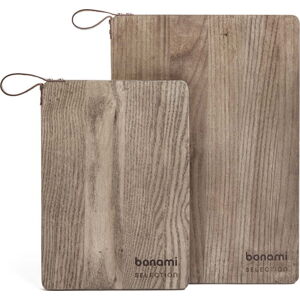 Dřevěná prkénka na krájení v sadě 2 ks – Bonami Selection