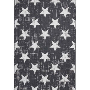 Bílý/černý venkovní koberec 170x120 cm Santa Monica - Think Rugs