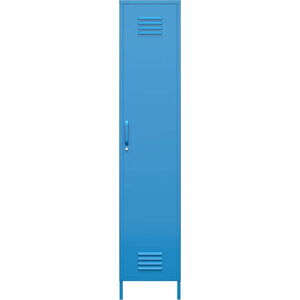 Modrá kovová skříňka Novogratz Cache, 38 x 185 cm