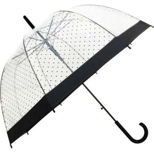Transparentní holový deštník odolný vůči větru Ambiance Birdcage Dots, ⌀ 81 cm