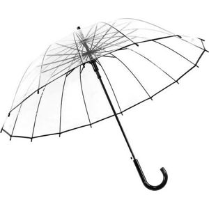 Dámský transparentní holový deštník s automatickým otevíráním Ambiance Simple, ⌀ 102 cm
