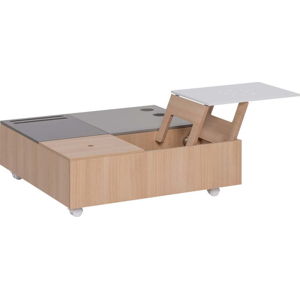 Multifunkční konferenční stolek na kolečkách s úložnými prostory Vox Custom