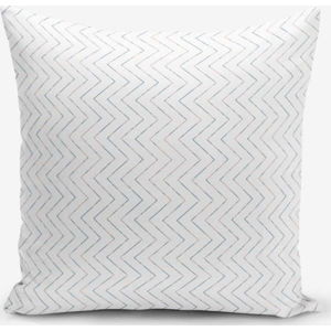 Povlak na polštář s příměsí bavlny Minimalist Cushion Covers Colorful Zigzag Puro, 45 x 45 cm
