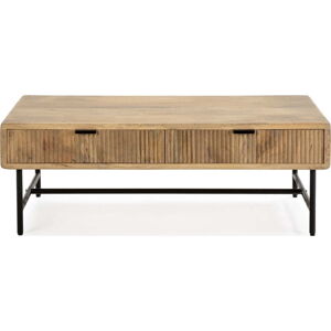 Konferenční stolek z mangového dřeva v přírodní barvě 60x120 cm Mundra – Marckeric