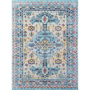 Světle modrý koberec Nouristan Agha, 80 x 150 cm
