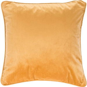 Oranžovobéžový polštář Tiseco Home Studio Velvety, 45 x 45 cm