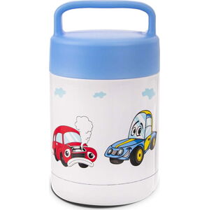 Modro-bílá dětská termoska 480 ml Auto – Orion
