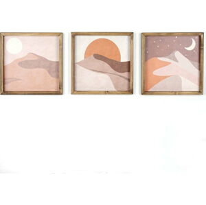Sada 3 obrazů Kate Louise Desert, 33 x 33 cm