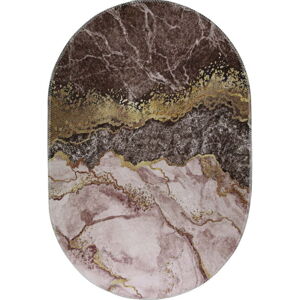 Pratelný koberec v hnědo-zlaté barvě 160x230 cm – Vitaus