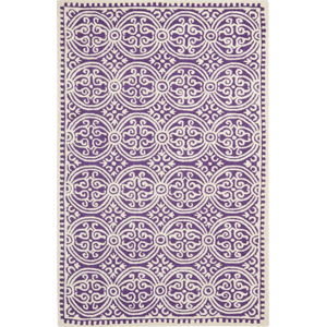 Vlněný koberec Safavieh Marina Purple, 243 x 152 cm