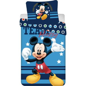 Bavlněné dětské povlečení na jednolůžko 140x200 cm Mickey Team – Jerry Fabrics