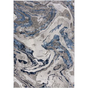 Modro-šedý koberec Flair Rugs Marbled, 160 x 230 cm