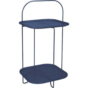 Tmavě modrý odkládací stolek Leitmotiv Trays