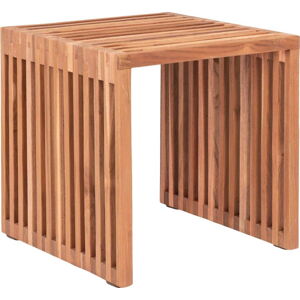 Odkládací stolek z teakového dřeva 40x40 cm Pego – House Nordic