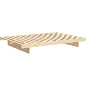 Dvoulůžková postel z borovicového dřeva Karup Design Kanso, 160 x 200 cm