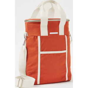 Terakotově oranžová chladící taška Sunnylife Canvas, 8,5 l