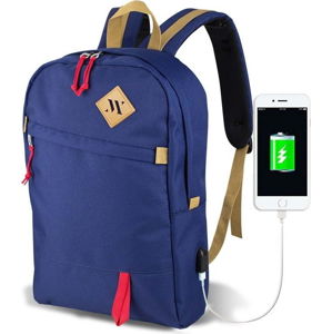 Modrý batoh s USB portem My Valice FREEDOM Smart Bag