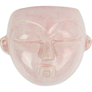 Růžový nástěnný květináč PT LIVING Mask, 18,1 x 14,5 cm