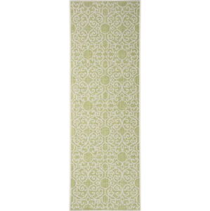 Zeleno-béžový venkovní koberec NORTHRUGS Nebo, 70 x 200 cm