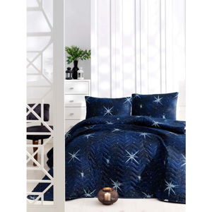 Set bavlněného přehozu přes postel a 2 povlaků na polštáře Masso Fico, 200 x 220 cm