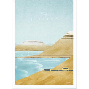 Plakát Travelposter Iceland, 30 x 40 cm