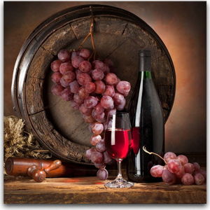 Obraz Styler Glasspik Wine IV, 30 x 30 cm