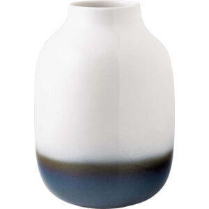 Modro-bílá kameninová váza Villeroy & Boch Like Lave, výška 22,5 cm
