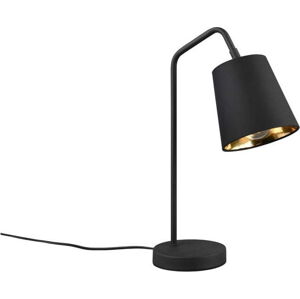 Černá stolní lampa s textilním stínidlem (výška 45 cm) Buddy – Trio
