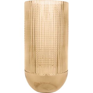 Světle hnědá skleněná váza PT LIVING Attract, výška 30 cm