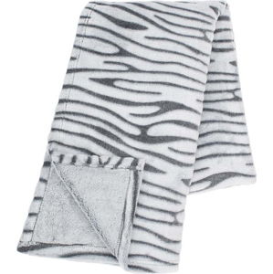 Světle šedá mikroplyšová deka Tiseco Home Studio Stripes, 130 x 180 cm