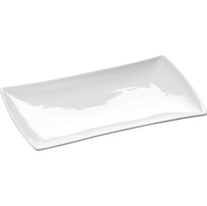 Bílý porcelánový talíř Maxwell & Williams East Meets West, 20,5 x 12 cm