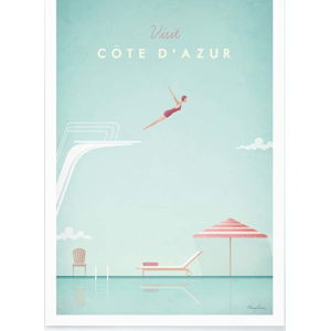 Plakát Travelposter Côte d'Azur, 30 x 40 cm