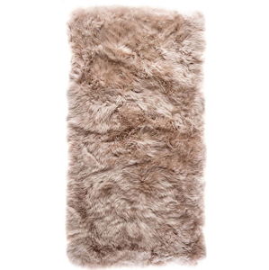 Světle hnědý koberec z ovčí kožešiny Royal Dream Zealand Natur, 70 x 140 cm