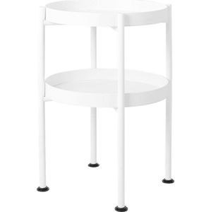 Bílý odkládací patrový stolek Custom Form Hanna, ⌀ 40 cm