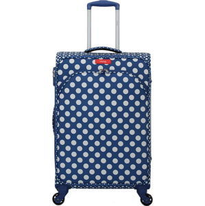 Modré zavazadlo na 4 kolečkách Lollipops Jenny, výška 67 cm