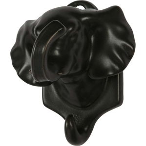 Černá porcelánová závěsná dekorace WOOOD Nona Elephant