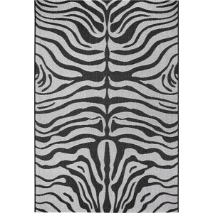 Černo-šedý venkovní koberec Ragami Safari, 120 x 170 cm