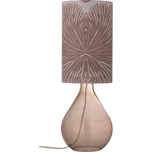 Hnědá stolní lampa s textilním stínidlem (výška 65 cm) Leni – Bloomingville