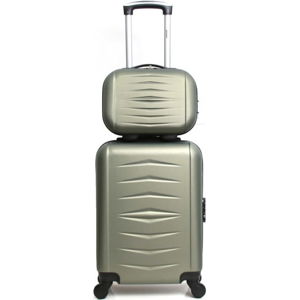 Sada 2 zelených cestovních kufrů na kolečkách Infinitif Oviedo